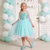 imageDream Pairs Girls Ballerina Dress Shoes Mary Jane FlatsBlue