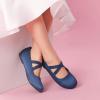 imageDream Pairs Girls Ballerina Dress Shoes Mary Jane FlatsNavy Bluesatin