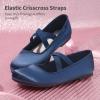 imageDream Pairs Girls Ballerina Dress Shoes Mary Jane FlatsNavy Bluesatin