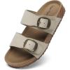 imageDREAM PAIRS Girls Boys Slides For Kids NonSlip with Adjustable Straps for Indoor amp Outdoor Toddler Little KidBig KidBeige