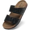 imageDREAM PAIRS Girls Boys Slides For Kids NonSlip with Adjustable Straps for Indoor amp Outdoor Toddler Little KidBig KidBlack