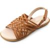 imageDREAM PAIRS Girls Sandals Gladiator Braided Flat Open Toe Summer Sandals