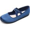 imageDream Pairs Girls Ballerina Dress Shoes Mary Jane FlatsNavy Bluesatin
