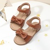 image:imageDREAM PAIRS Girls Sandals Fashion Bow Summer Shoes for ToddlerLittle KidBrown