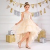 image:imageDREAM PAIRS Girls Sandals Low Heel Dress Pump Ankle Strap Flower Wedding Party Shoes for Little KidBig KidGold