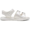image:imageDREAM PAIRS Girls Sandals Open Toe Summer Shoes with Adjustable Strap Buckle ToddlerLittle KidBeigeWhite