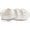 image:imageDREAM PAIRS Girls Sandals Open Toe Summer Shoes with Adjustable Strap Buckle ToddlerLittle KidBeigeWhite
