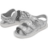 image:imageDREAM PAIRS Girls Sandals Open Toe Summer Shoes with Adjustable Strap Buckle ToddlerLittle KidSliver
