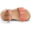 image:imageDREAM PAIRS Girls Sandals OpenToe Princess Dress Flat Sandals Summer ShoesToddlerLittle KidOrange