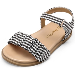 image:imageDREAM PAIRS Girls Sandals OpenToe Princess Dress Flat Sandals Summer ShoesToddlerLittle KidBlack