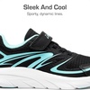 image:imageDREAM PAIRS Boys Girls Shoes Kids Tennis Athletic Running Gym School Sneakers for Little Big KidBlackBlue