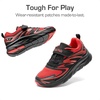 image:imageDREAM PAIRS Boys Girls Shoes Kids Tennis Athletic Running Gym School Sneakers for Little Big KidRedBlack