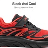 image:imageDREAM PAIRS Boys Girls Shoes Kids Tennis Athletic Running Gym School Sneakers for Little Big KidRedBlack