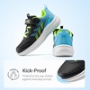 image:imageDREAM PAIRS Boys Girls Shoes Kids Tennis Running Gym Athletic Sneakers Breathable Lightweight for Little Big KidBlackBlue