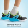 image:imageDREAM PAIRS Boys Girls Slip on Sneakers Kids Tennis Athletic Running Walking Breathable Lightweight School Gym ShoesDark GreyBlue