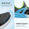 image:imageDREAM PAIRS Boys Girls Slip on Sneakers Kids Tennis Athletic Running Walking Breathable Lightweight School Gym ShoesDark GreyBlue