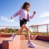 image:imageDREAM PAIRS Boys Girls Slip on Sneakers Kids Tennis Athletic Running Walking Breathable Lightweight School Gym ShoesPurplePink