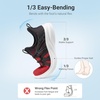 image:imageDREAM PAIRS Boys Girls Slip on Sneakers Kids Tennis Athletic Running Walking Breathable Lightweight School Gym ShoesRedBlack
