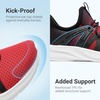 image:imageDREAM PAIRS Boys Girls Slip on Sneakers Kids Tennis Athletic Running Walking Breathable Lightweight School Gym ShoesRedBlack