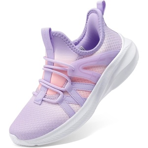image:imageDREAM PAIRS Boys Girls Slip on Sneakers Kids Tennis Athletic Running Walking Breathable Lightweight School Gym ShoesPurplePink
