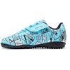 image:imageDREAM PAIRS Boys Girls Indoor Turf Soccer Cleats Lace Up Athletic Youth Futsal Football Casual Shoes for LittleBig KidBlue