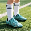 image:imageDREAM PAIRS Boys Girls Indoor Turf Soccer Cleats Lace Up Athletic Youth Futsal Football Casual Shoes for LittleBig KidBlue