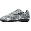 image:imageDREAM PAIRS Boys Girls Indoor Turf Soccer Cleats Lace Up Athletic Youth Futsal Football Casual Shoes for LittleBig KidGrey