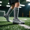 image:imageDREAM PAIRS Boys Girls Indoor Turf Soccer Cleats Lace Up Athletic Youth Futsal Football Casual Shoes for LittleBig KidGrey