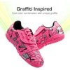 image:imageDREAM PAIRS Boys Girls Indoor Turf Soccer Cleats Lace Up Athletic Youth Futsal Football Casual Shoes for LittleBig KidHot Pink