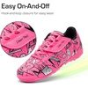 image:imageDREAM PAIRS Boys Girls Indoor Turf Soccer Cleats Lace Up Athletic Youth Futsal Football Casual Shoes for LittleBig KidHot Pink