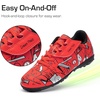 image:imageDREAM PAIRS Boys Girls Indoor Turf Soccer Cleats Lace Up Athletic Youth Futsal Football Casual Shoes for LittleBig KidRed
