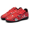 image:imageDREAM PAIRS Boys Girls Indoor Turf Soccer Cleats Lace Up Athletic Youth Futsal Football Casual Shoes for LittleBig KidRed