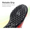 image:imageDREAM PAIRS Boys Girls Indoor Turf Soccer Cleats Lace Up Athletic Youth Futsal Football Casual Shoes for LittleBig KidRed