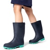 image:imageDREAM PAIRS Kids Rain Boots EasyOn Lightweight NonSlip Outsole for Boys amp Girls Outdoor Rainy Day PlayNavyGreen