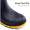 image:imageDREAM PAIRS Kids Rain Boots EasyOn Lightweight NonSlip Outsole for Boys amp Girls Outdoor Rainy Day PlayNavyYellow