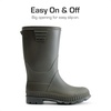image:imageDREAM PAIRS Kids Rain Boots EasyOn Lightweight NonSlip Outsole for Boys amp Girls Outdoor Rainy Day PlayOlive