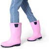 image:imageDREAM PAIRS Kids Rain Boots EasyOn Lightweight NonSlip Outsole for Boys amp Girls Outdoor Rainy Day PlayPink