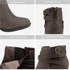 image:imageDREAM PAIRS Womens Chunky High Heel Ankle Boots Close Toe Fall Heeled Booties ShoesBrown