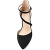 image:imageDREAM PAIRS Womens Closed Pointed Toe Low Chunky Heels Pumps Ankle Strap Wedding Business Dressy ShoesBlacknubuck