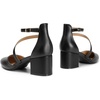 image:imageDREAM PAIRS Womens Closed Pointed Toe Low Chunky Heels Pumps Ankle Strap Wedding Business Dressy ShoesBlackpu