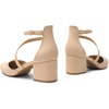 image:imageDREAM PAIRS Womens Closed Pointed Toe Low Chunky Heels Pumps Ankle Strap Wedding Business Dressy ShoesNudenubuck