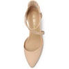 image:imageDREAM PAIRS Womens Closed Pointed Toe Low Chunky Heels Pumps Ankle Strap Wedding Business Dressy ShoesNudenubuck