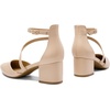 image:imageDREAM PAIRS Womens Closed Pointed Toe Low Chunky Heels Pumps Ankle Strap Wedding Business Dressy ShoesNudepu