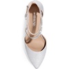 image:imageDREAM PAIRS Womens Closed Pointed Toe Low Chunky Heels Pumps Ankle Strap Wedding Business Dressy ShoesSilver