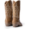 image:imageDREAM PAIRS Womens Cowboy Boots Mid Calf Cowgirl Boots Embroidery Stitched Western BootsLight Brown