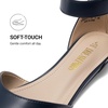 image:imageDREAM PAIRS Womens Low Wedge Pointed Toe Ankle Strap Dress Comfortable Casual Flats Shoes for Prom Party WeddingNavyPu