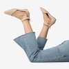image:imageDREAM PAIRS Womens Low Wedge Pointed Toe Ankle Strap Dress Comfortable Casual Flats Shoes for Prom Party WeddingNudeNubuck