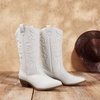 image:imageDREAM PAIRS Womens MidCalf Boots  Classic ComfortWhite