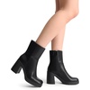 image:imageDREAM PAIRS Womens Platform Gogo Ankle Boots Chunky High Heels Square Toe Comfort Party Dress Side Zipper Booties Shoes for WomenBlack