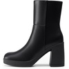 image:imageDREAM PAIRS Womens Platform Gogo Ankle Boots Chunky High Heels Square Toe Comfort Party Dress Side Zipper Booties Shoes for WomenBlack